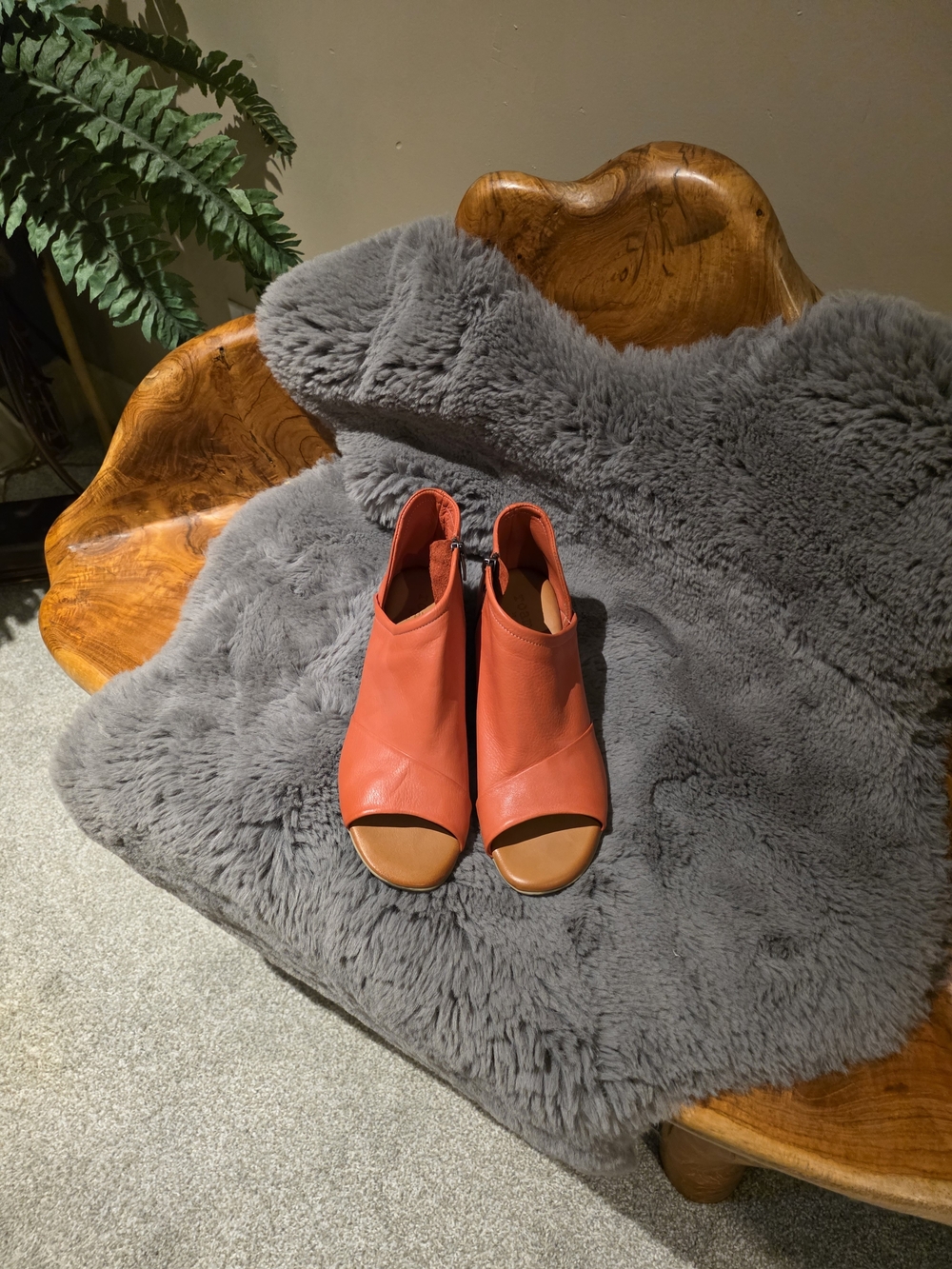 Roamers Open-Toe Ankle Booties in Coral Red - Stylish Summer Heels